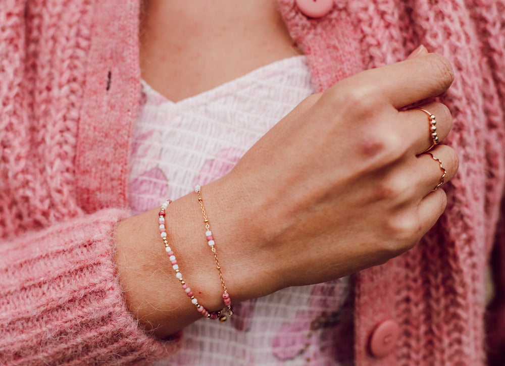 Bracelet Vanille fraise, chaine